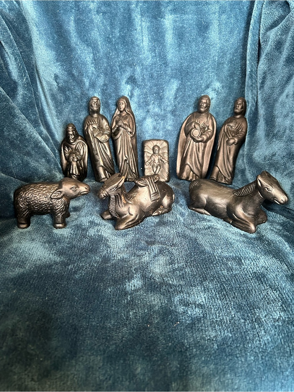 Black Nativity Figurine Set - Holiday Decor